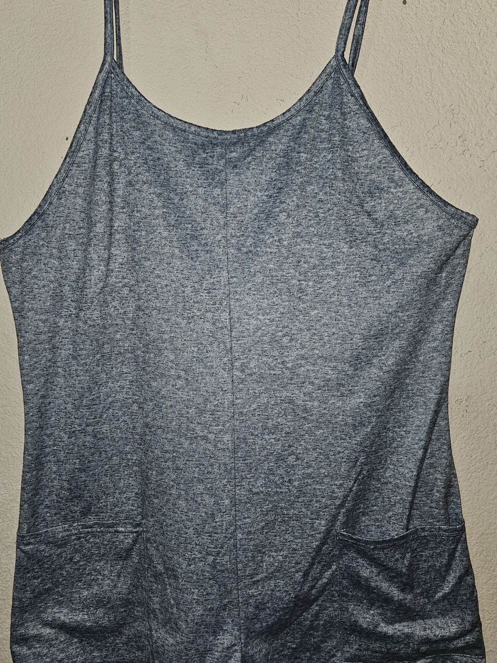 Women’s Blue/Gray Spaghetti Straps Romper
